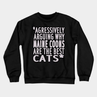 Maine Main Coon anatomy cats mom owner Crewneck Sweatshirt